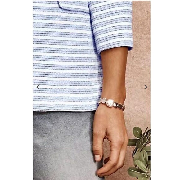 J. Jill Modern Spectator Blazer Blue White Striped Women’s Size 2X NWT’s $159 - Picture 5 of 15